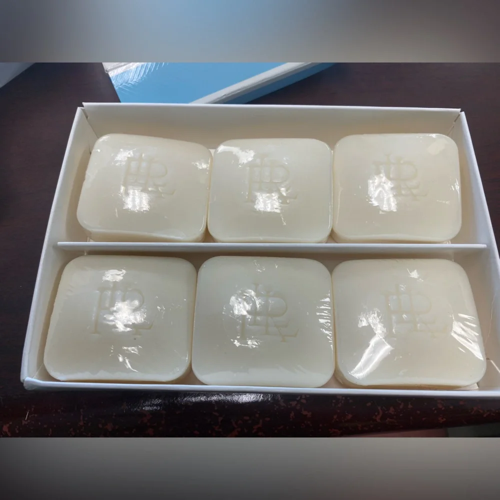 Lauren Ralph Lauren Luxury Soap Set.Sandy Bay.Set of 6.Sealed.Clean Scent. NWT.